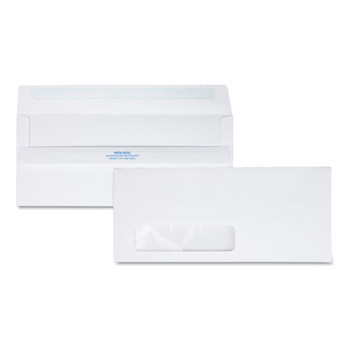 Redi-seal Envelope, #10, Commercial Flap, Redi-seal Closure, 4.13 X 9.5, White, 500/box - DQUA21318