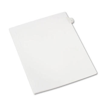 Preprinted Legal Exhibit Side Tab Index Dividers, Allstate Style, 10-tab, 4, 11 X 8.5, White, 25/pack