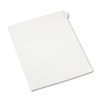 Preprinted Legal Exhibit Side Tab Index Dividers, Allstate Style, 10-tab, 2, 11 X 8.5, White, 25/pack