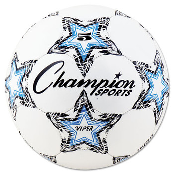 Viper Soccer Ball, Size 5, 8 1/2"- 9" Dia., White