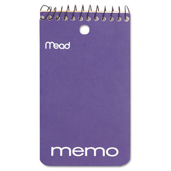 Wirebound Memo Book, Medium/college Rule, 3 X 5, White, 60 Sheets