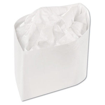 Classy Cap, Crepe Paper, White, Adjustable, One Size, 100 Caps/pk, 10 Pks/carton