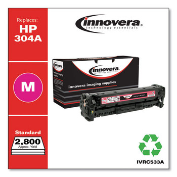 Remanufactured Magenta Toner Cartridge, Replacement For Hp 304a (cc533a), 2,800 Page-yield