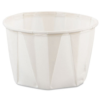 Paper Portion Cups, 2oz, White, 250/bag, 20 Bags/carton