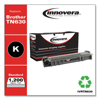 Remanufactured Black Toner Cartridge, Replacement For Brother Tn630, 1,200 Page-yield