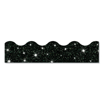 Sparkle Terrific Trimmers, 2 3/4" X 32 Ft, Sparkles, Black