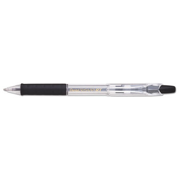 R.s.v.p. Rt Retractable Ballpoint Pen, 1mm, Black Ink, Clear Barrel, Dozen