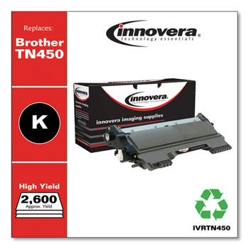 Remanufactured Black High-yield Toner Cartridge, Replacement For Brother Tn450, 2,600 Page-yield