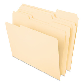 Interior File Folders, 1/3-cut Tabs, Letter Size, Manila, 100/box - DPFX421013