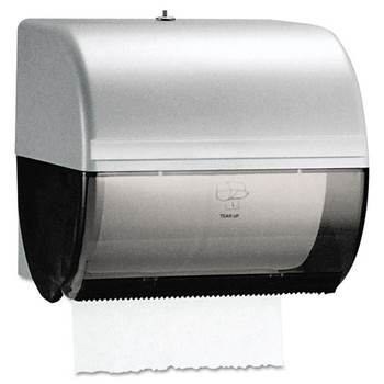 Omni Roll Towel Dispenser, 10 1/2 X 10 X 10, Smoke/gray