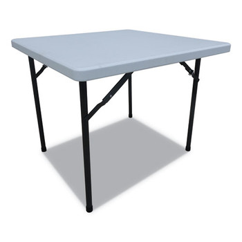 Square Plastic Folding Table, 36w X 36d X 29 1/4h, White