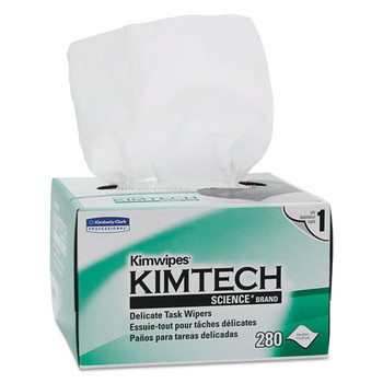 Kimwipes, Delicate Task Wipers, 1-ply, 4 2/5 X 8 2/5, 280/box,16800/ct