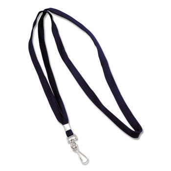 Deluxe Lanyards, J-hook Style, 36" Long, Blue, 24/box