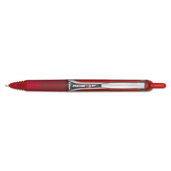 Precise V5rt Retractable Roller Ball Pen, Extra-fine 0.5mm, Red Ink, Red Barrel