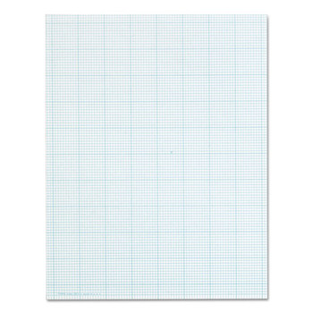 Cross Section Pads, 10 Sq/in Quadrille Rule, 8.5 X 11, White, 50 Sheets