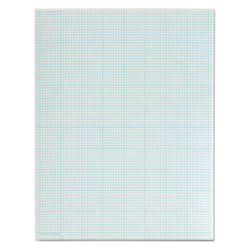 Cross Section Pads, 8 Sq/in Quadrille Rule, 8.5 X 11, White, 50 Sheets