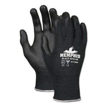 Kevlar Gloves 9178nf, Kevlar/nitrile Foam, Black, Large