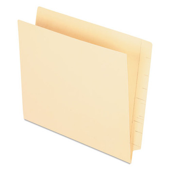 Manila End Tab Pocket Folder, Straight Tab, Letter Size, 50/box