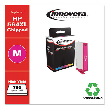 Remanufactured Cb324wn (564xl) High-yield Ink, 750 Page-yield, Magenta