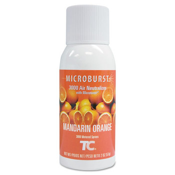 Microburst 3000 Refill, Mandarin Orange, 2 Oz Aerosol, 12/carton