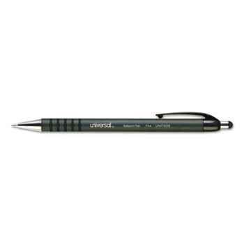 Retractable Ballpoint Pen, Medium 1mm, Black Ink/barrel, Dozen