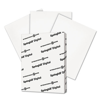 Digital Index White Card Stock, 92 Bright, 110lb, 8.5 X 11, White, 250/pack