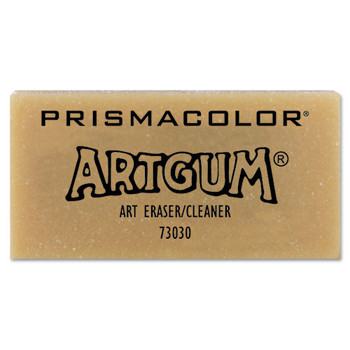 Artgum Eraser, Rectangular, Large, Off White, Kneaded Rubber, Dozen