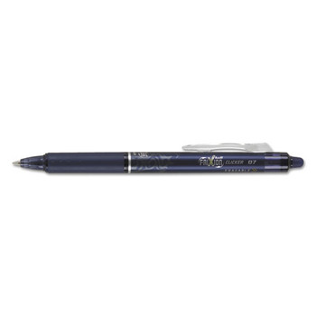 Frixion Clicker Erasable Retractable Gel Pen, Fine 0.7mm, Navy Ink, Navy Barrel
