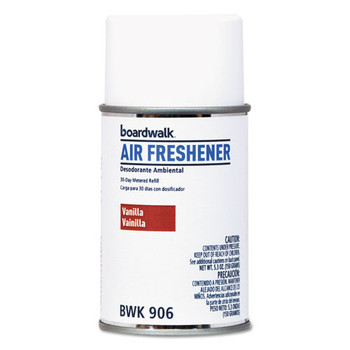 Metered Air Freshener Refill, Vanilla Bean, 5.3 Oz Aerosol, 12/carton