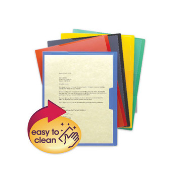 Organized Up Poly Opaque Project Jackets, Letter Size, Assorted Colors, 5/pack