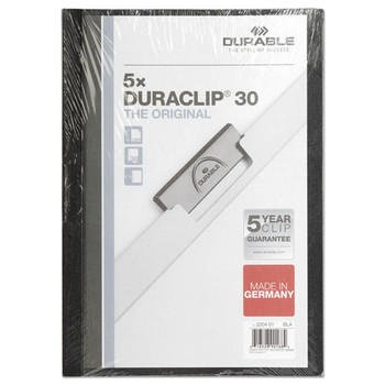 Duraclip Report Cover, 8 9/10 X 11 1/5, Clear, 5/pack