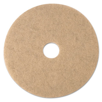 Ultra High-speed Natural Blend Floor Burnishing Pads 3500, 21" Dia., Tan, 5/ct