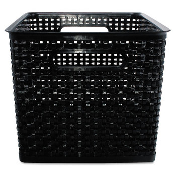 Weave Bins, 13.88 X 10.5 X 8.75, Black, 2/pack