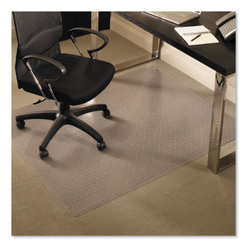 Everlife Chair Mats For Medium Pile Carpet, Rectangular, 46 X 60, Clear