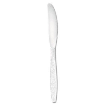 Extra-heavy Polystyrene Knives, White, Guildware Design, Bulk, 1,000/case