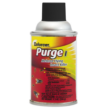 Purge I Metered Flying Insect Killer, 7.3 Oz Aerosol, Unscented, 12/carton