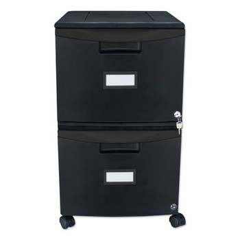 Two-drawer Mobile Filing Cabinet, 14.75w X 18.25d X 26h, Black