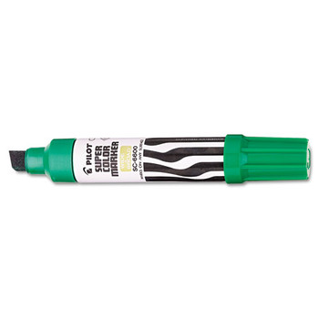 Jumbo Refillable Permanent Marker, Broad Chisel Tip, Green
