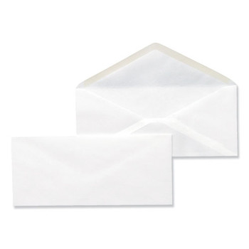 Business Envelope, #10, Monarch Flap, Gummed Closure, 4.13 X 9.5, White, 500/box - DUNV35210
