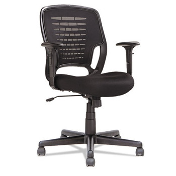 Swivel/tilt Mesh Task Chair, Supports Up To 250 Lbs., Black Seat/black Back, Black Base