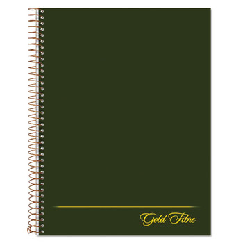 Gold Fibre Wirebound Writing Pad W/ Cover, 1 Subject, Project Notes, Green Cover, 9.5 X 7.25, 84 Sheets