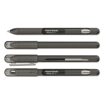 Inkjoy Stick Gel Pen, Fine 0.5mm, Black Ink/barrel, Dozen