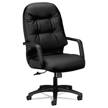 Pillow-soft 2090 Series Executive High-back Swivel/tilt Chair, Supports Up To 300 Lbs., Black Seat/black Back, Black Base - DHON2091SR11T