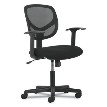 1-oh-two Mid-back Task Chairs, Supports Up To 250 Lbs., Black Seat/black Back, Black Base