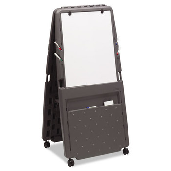 Presentation Flipchart Easel With Dry Erase Surface, Resin, 33w X 28d X 73h, Charcoal