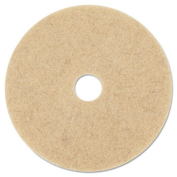 Ultra High-speed Natural Blend Floor Burnishing Pads 3500, 27" Dia., Tan, 5/ct