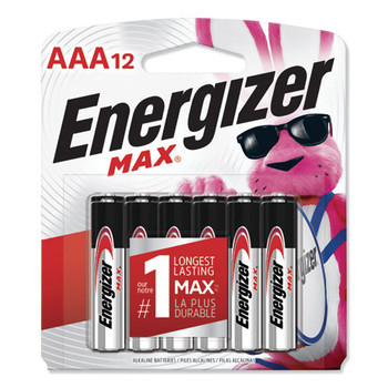 Max Alkaline Aaa Batteries, 1.5v, 12/pack