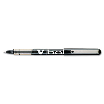 Vball Liquid Ink Stick Roller Ball Pen, Fine 0.7mm, Black Ink/barrel, Dozen