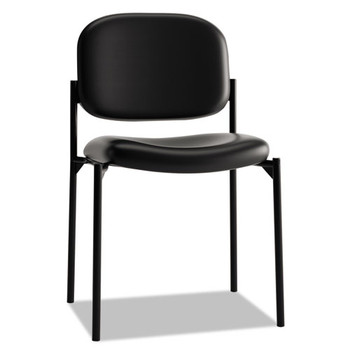 Vl606 Stacking Guest Chair Without Arms, Black Seat/black Back, Black Base - DBSXVL606SB11