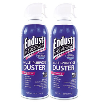 Compressed Air Duster For Electronics, 10oz, 2 Per Pack